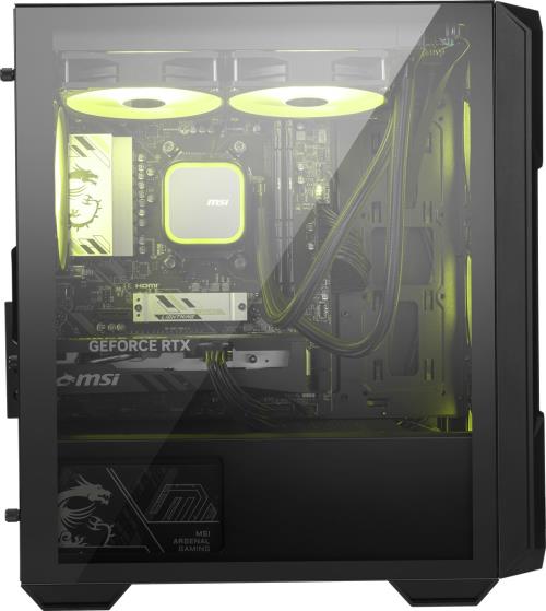 MSI MAG FORGE M120R AIRFLOW 4x12CM ARGB FAN TEMPERLİ CAM mATX KASA